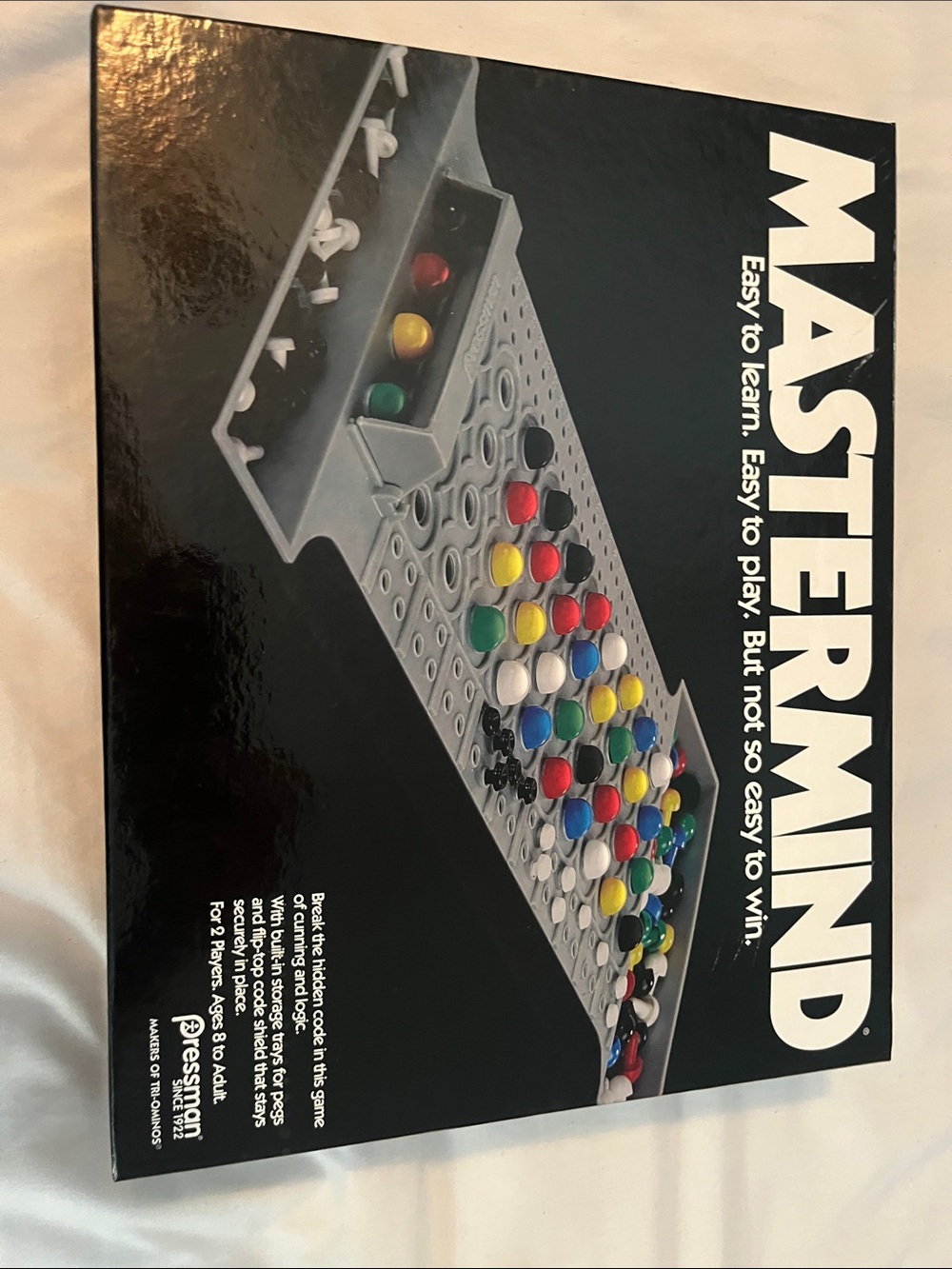 Mastermind Strategy Game by Pressman - like new with Multicolor Pegs